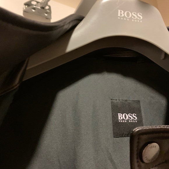 Hugo Boss Nocan Nappa Lamb Leather Jacket NWOT - Picture 3 of 6